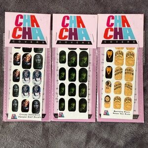 New 3pc. Halloween Nail Decal Wraps — Assorted Designs
